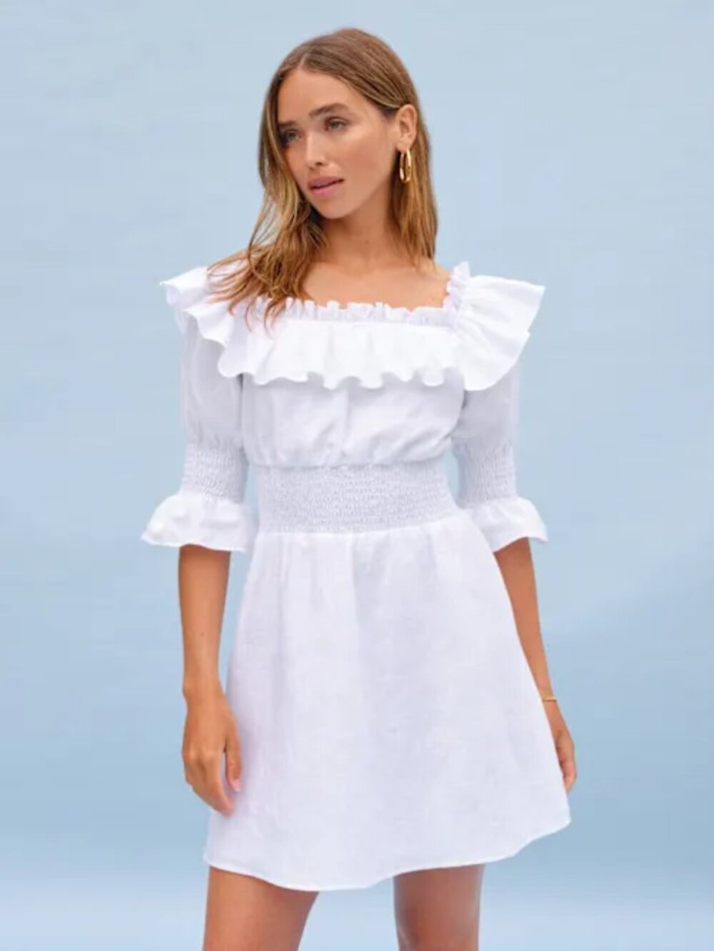 Reformation Lowell Dress - Color: White - Size: 10